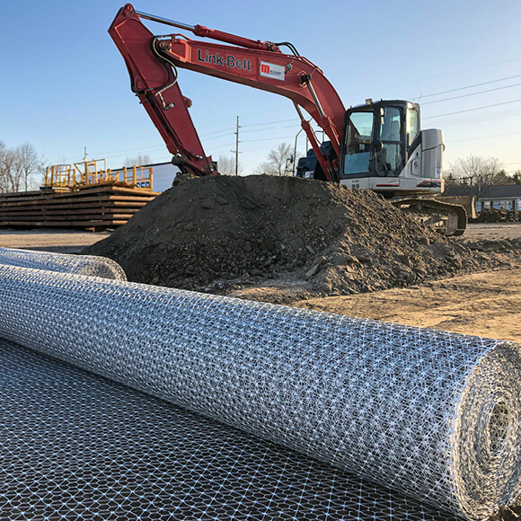 A subgrade stabilisation project with Tensar® InterAx® (NX) Geogrids