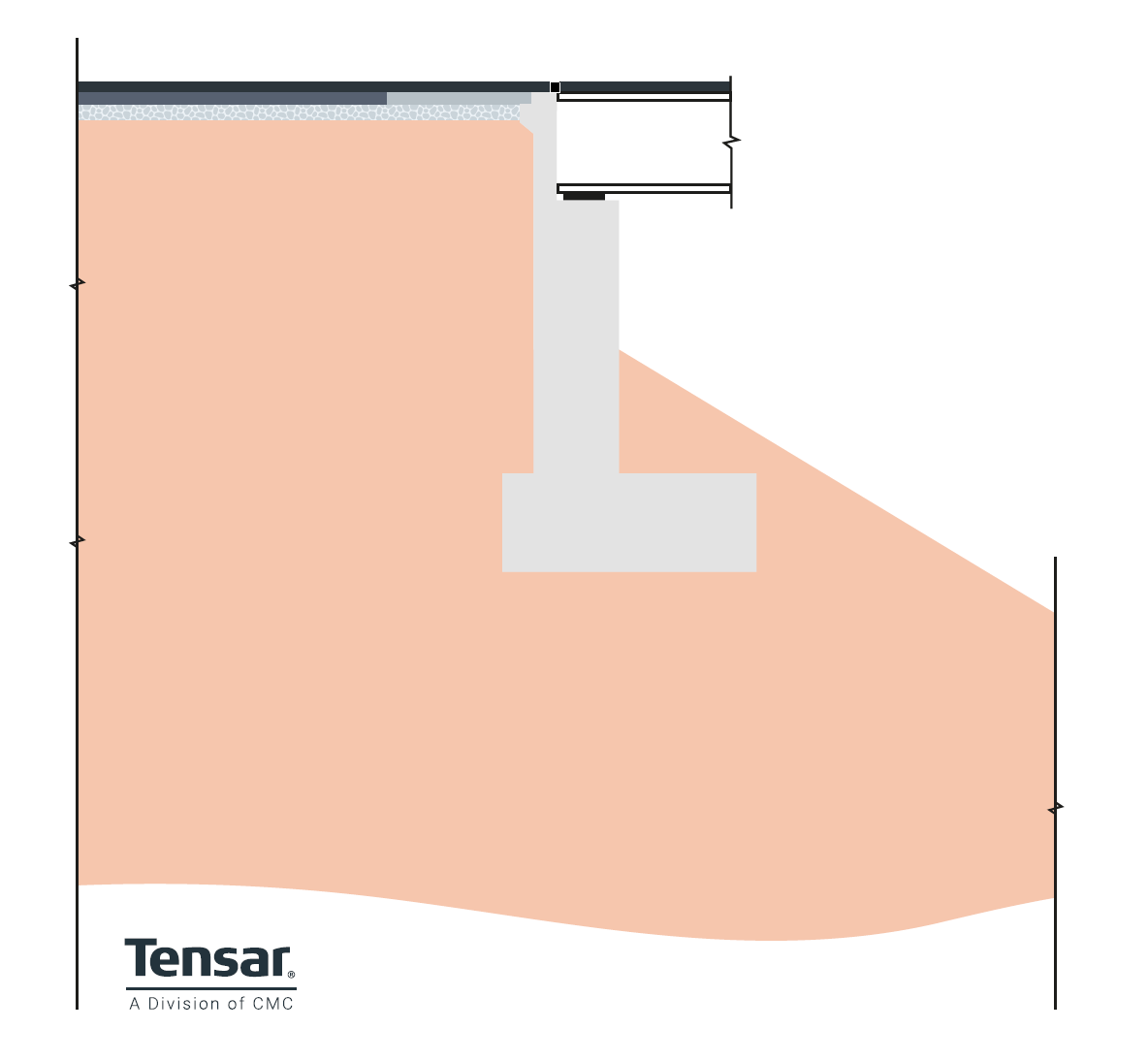 Semi-stub abutment