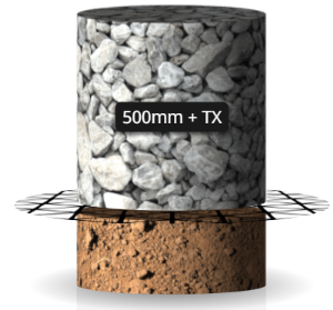 Designing with TX geogrid
