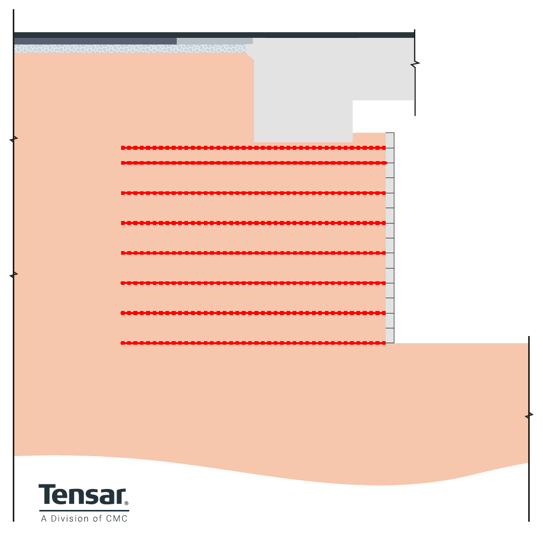 Reinforced soil (Mechanically Stabilised Earth) Integral Abutment with bank seat - Type 3,
